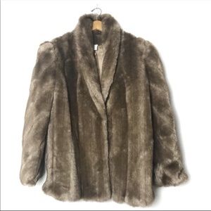 Faux Fur G.Caserotti Coat tan